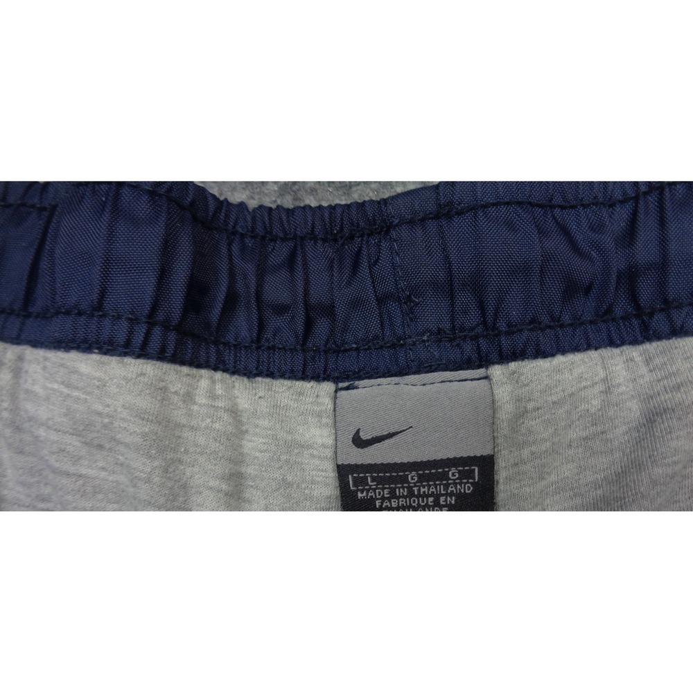 Vtg Nike Track Windbreaker Pants Mens L Blue Cargo Baggy Wide Leg Zip Lined Y2K - Picture 9 of 16